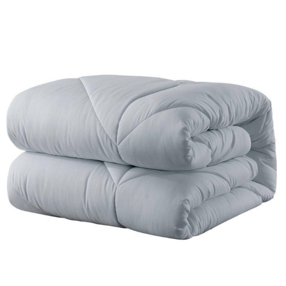 NWT St James Home Gray Chevron Quilted Comforter Set King